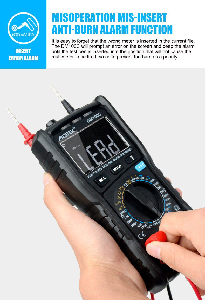 DM100C True-RMS Digital Multimeter