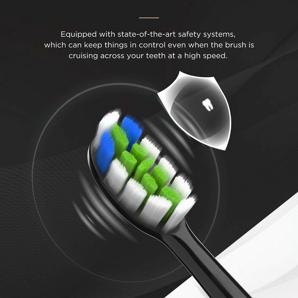 Electric Sonic Toothbrush Waterproof Powerful Fast Charg