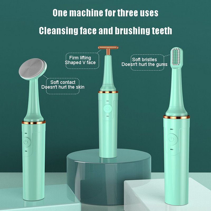 New 3-in-1 Electric Toothbrush Fully Automatic Sonic Ind