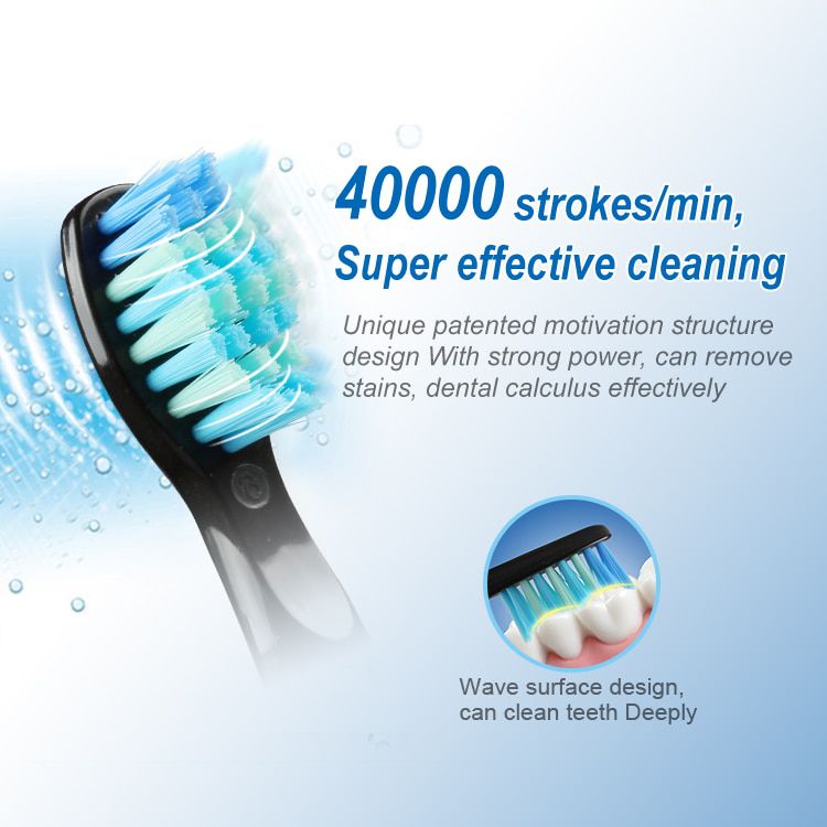 Electric Toothbrush Clean as Dentist Rechargeable Sonic 