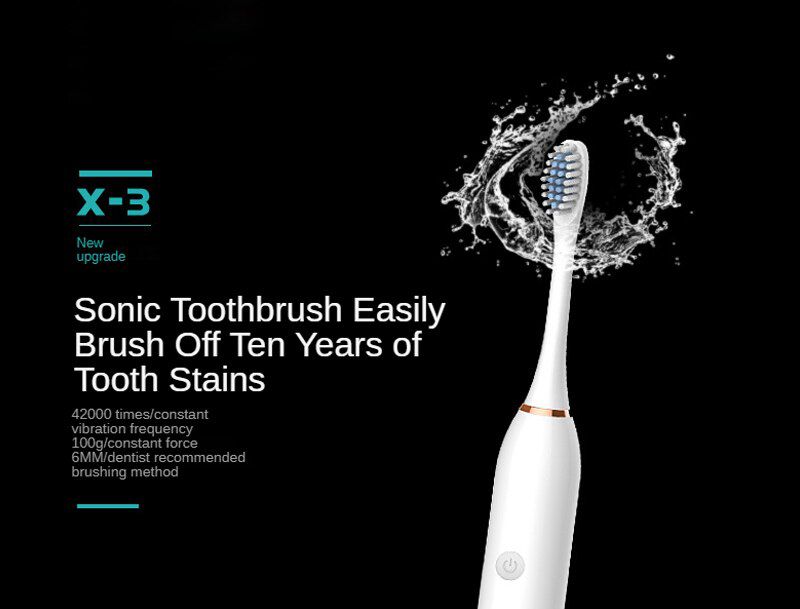 2021 Electric Toothbrush Sonic Brush Head Adult Timer 