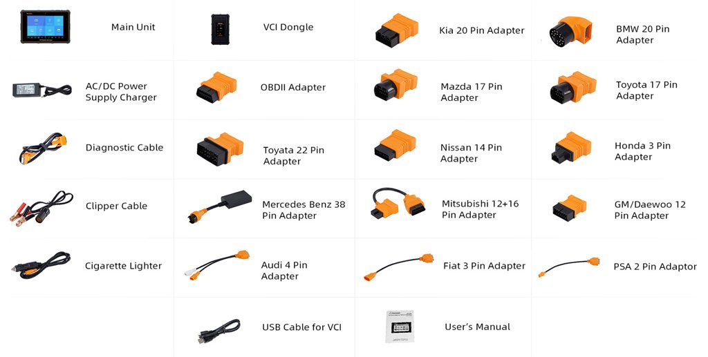 Foxwell i70Pro Packing List