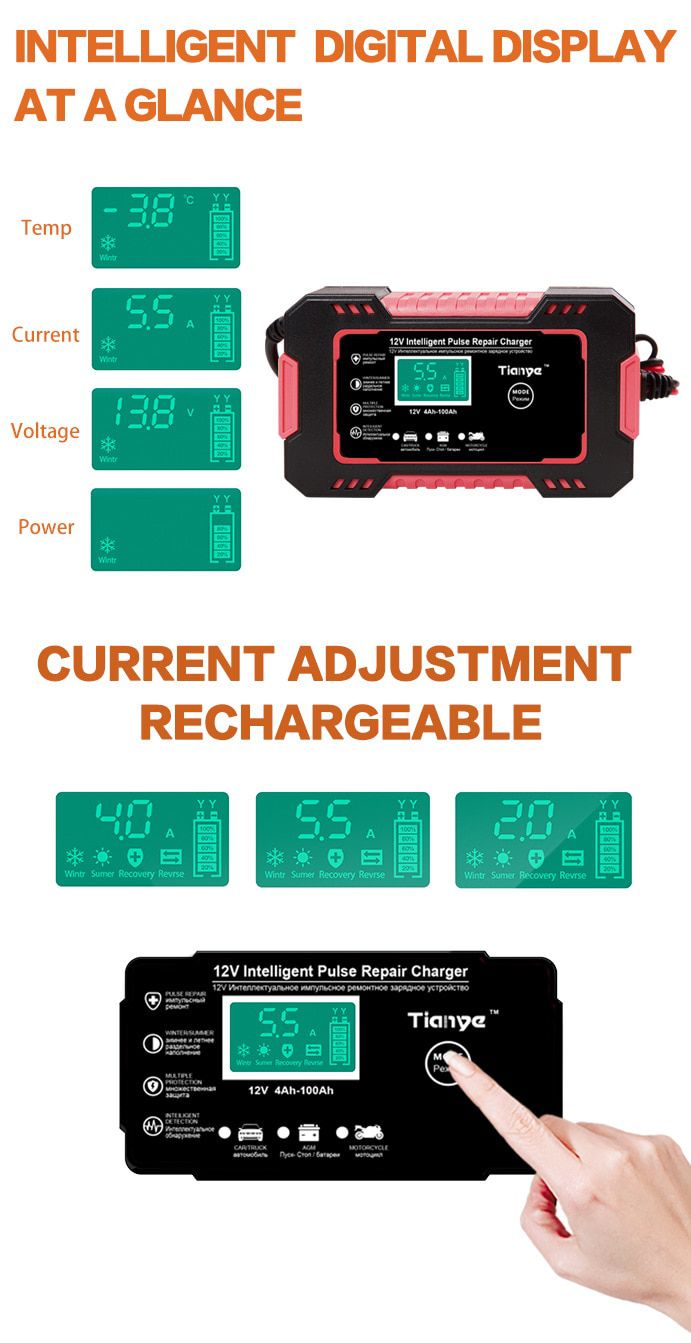 Full Automatic Car Battery Charger 