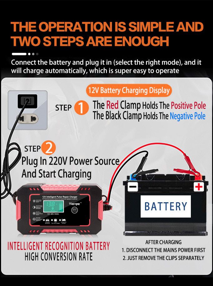 Full Automatic Car Battery Charger 