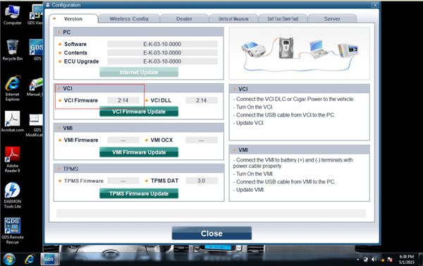 new vci firmware