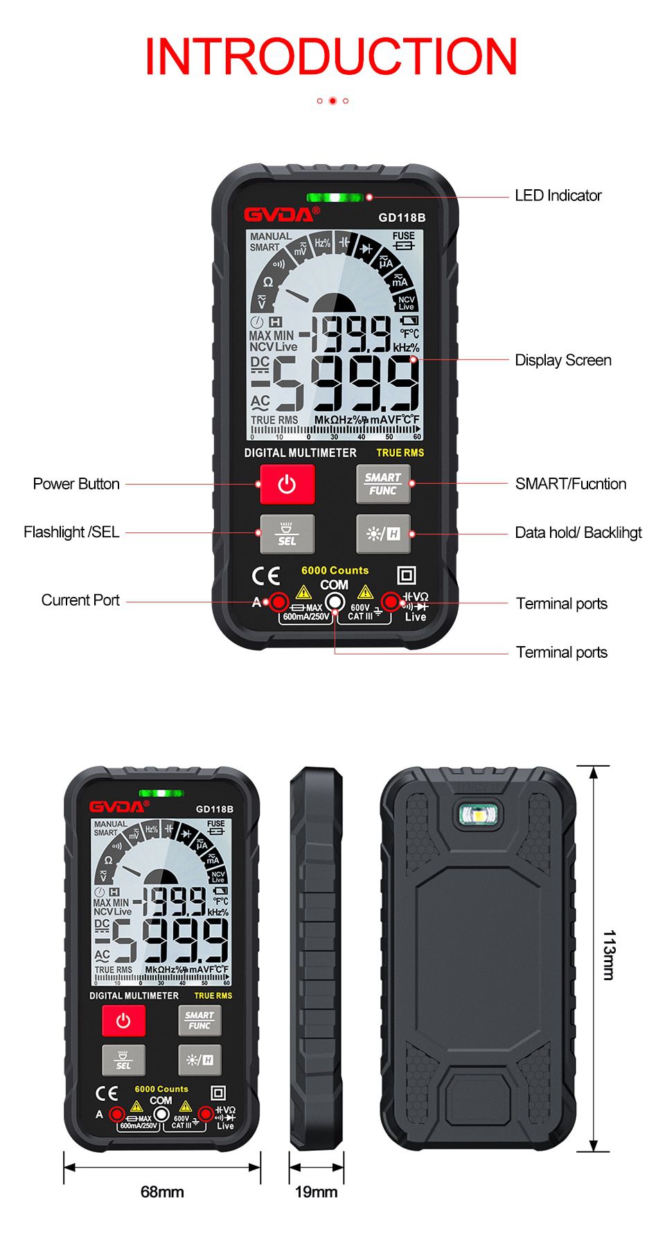 Generation 600V Digital Multimeter