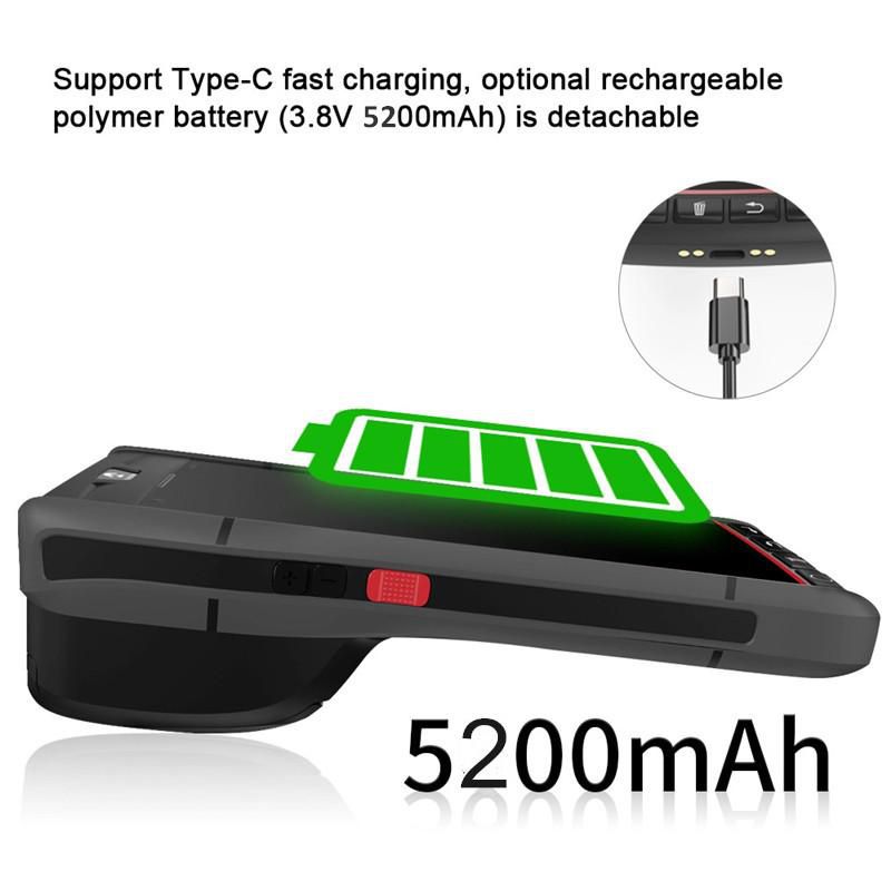 Handheld POS Terminal Mobile Smart PDA Built-in Label St