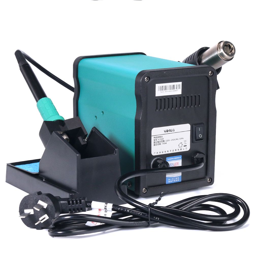 YIHUA 8786D 110V 220V Hot Air Soldering Station Solderi