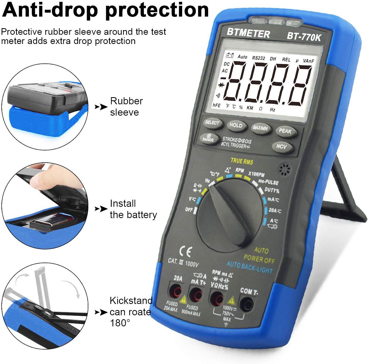 HP-770K Automotive AC/DC Dwell Multimeter