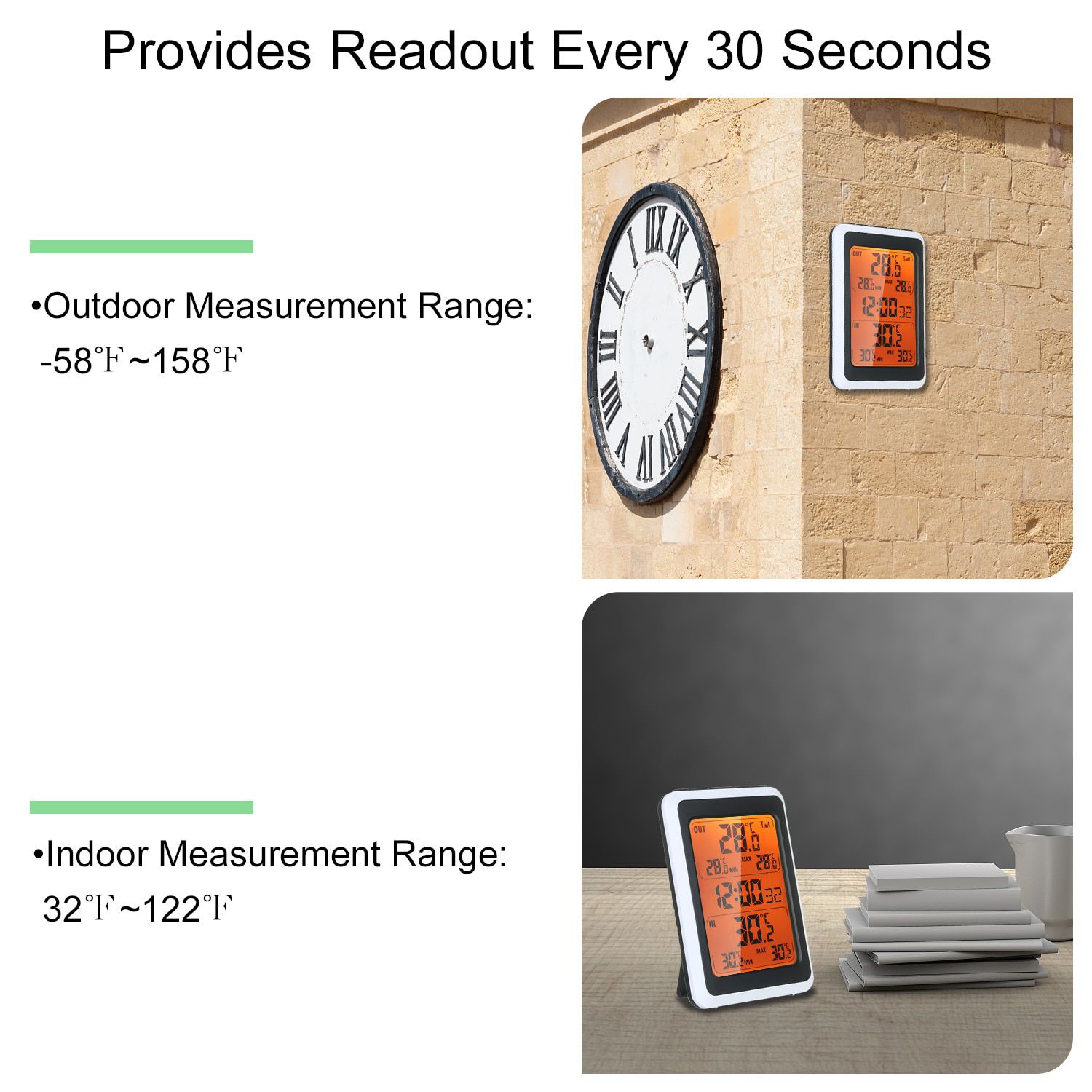 Indoor Outdoor Wireless Thermometer