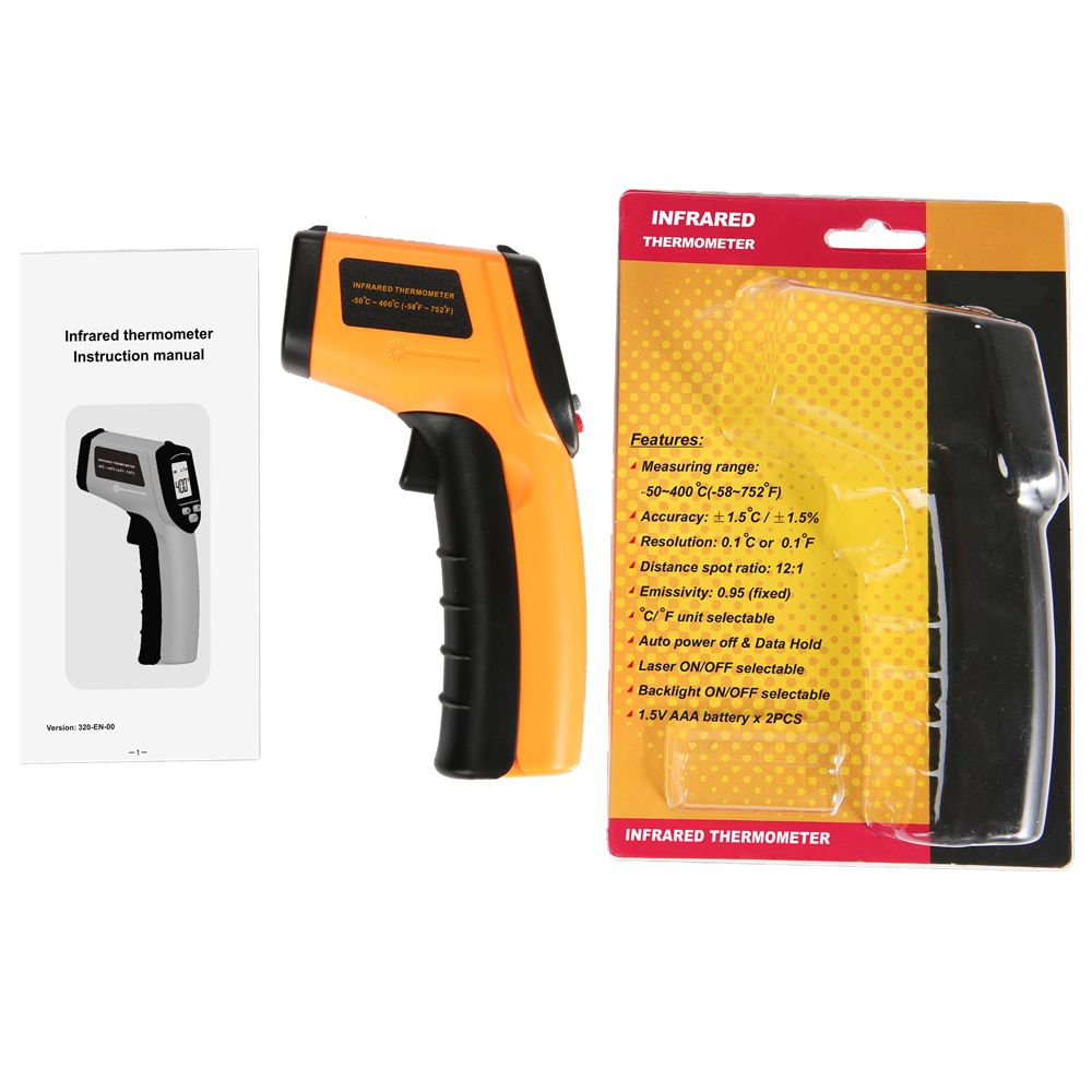 GM320 Non-Contact Laser -50~400 ℃ Infrared Thermometer