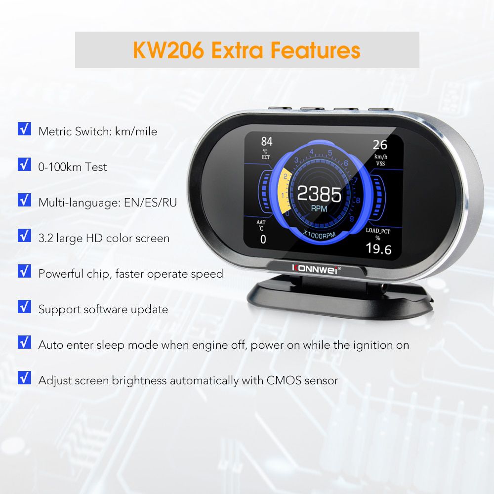 KONNWEI KW206 OBD2 On-Board