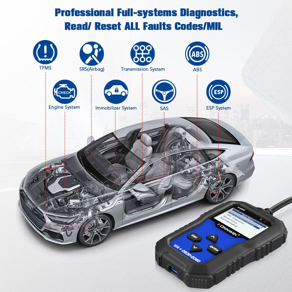 KONNWEI KW350 OBD2 Diagnostic Scanner