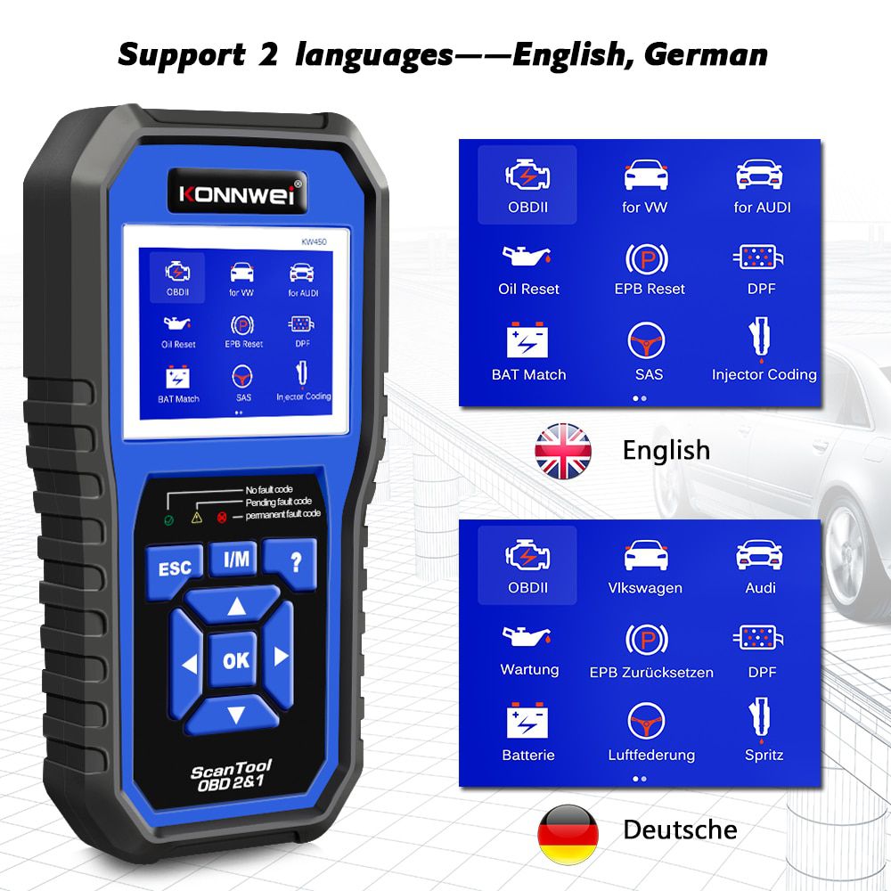 KONNWEI KW450 OBD2 Diagnostic Tool