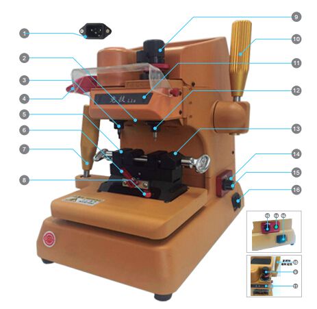 L1 Vertical key cutting machine Outlook