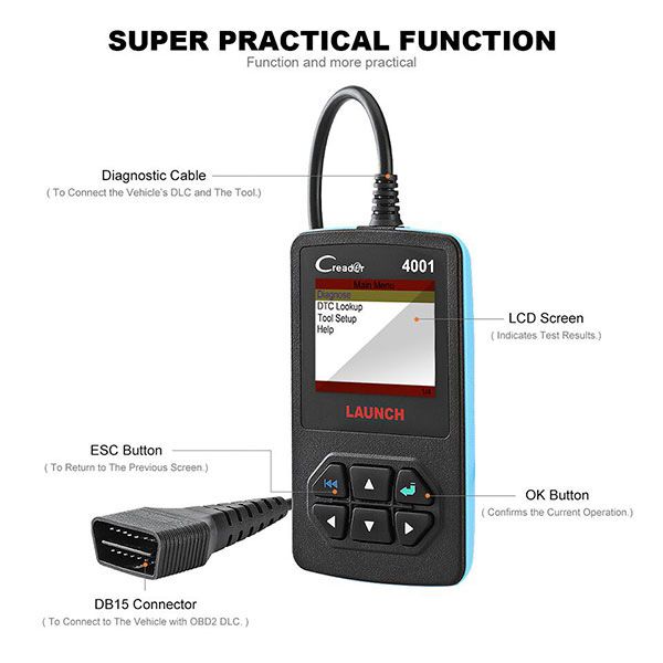 Launch DIY CReader 4001 special function