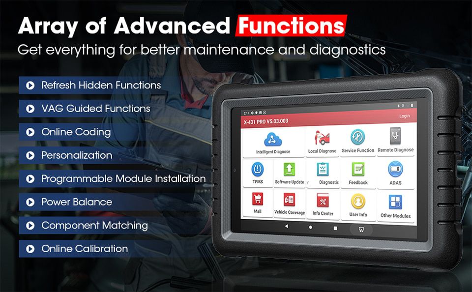 LAUNCH X431 PROS V Diagnostic Tool OBD2 Scanner