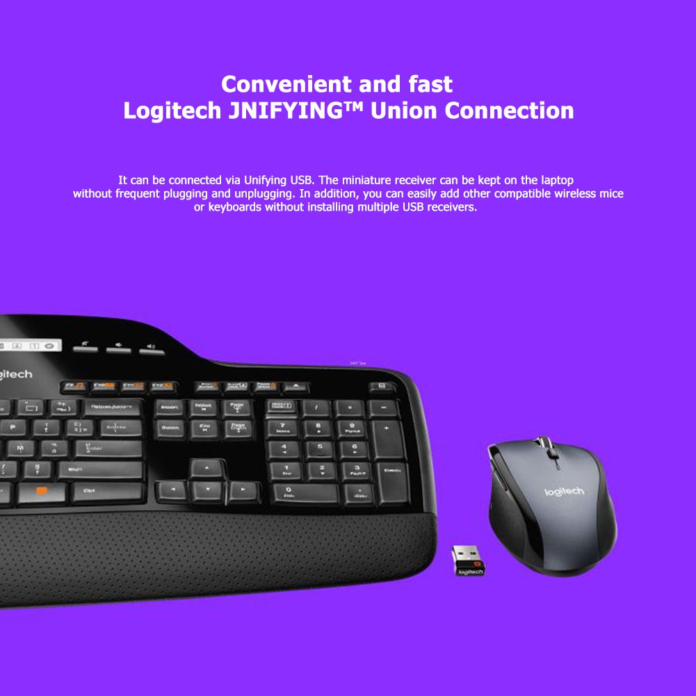 New Logitech MK710 Wireless Keyboard Mouse Set 2.4GHz Er