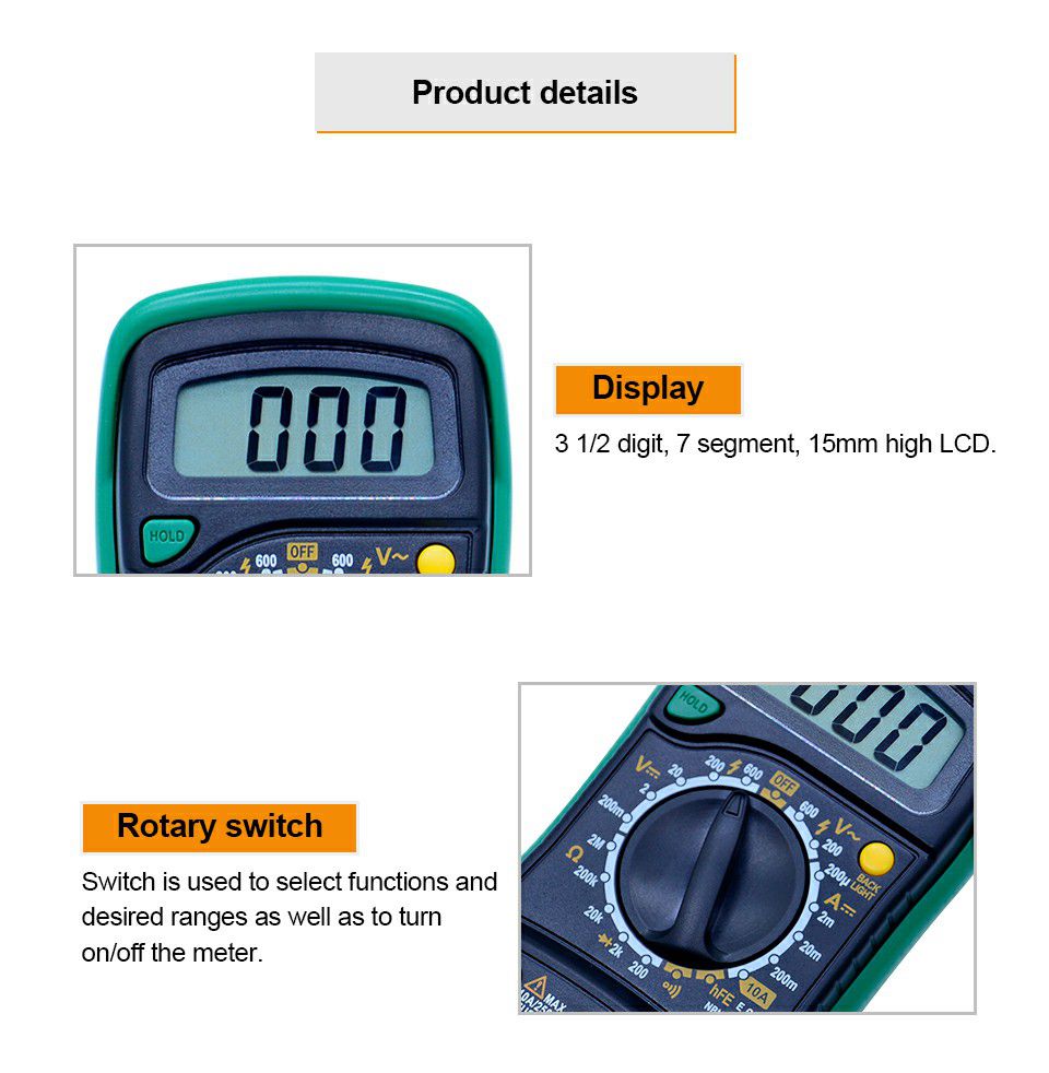 MAS830L Mini Digital Multimeter