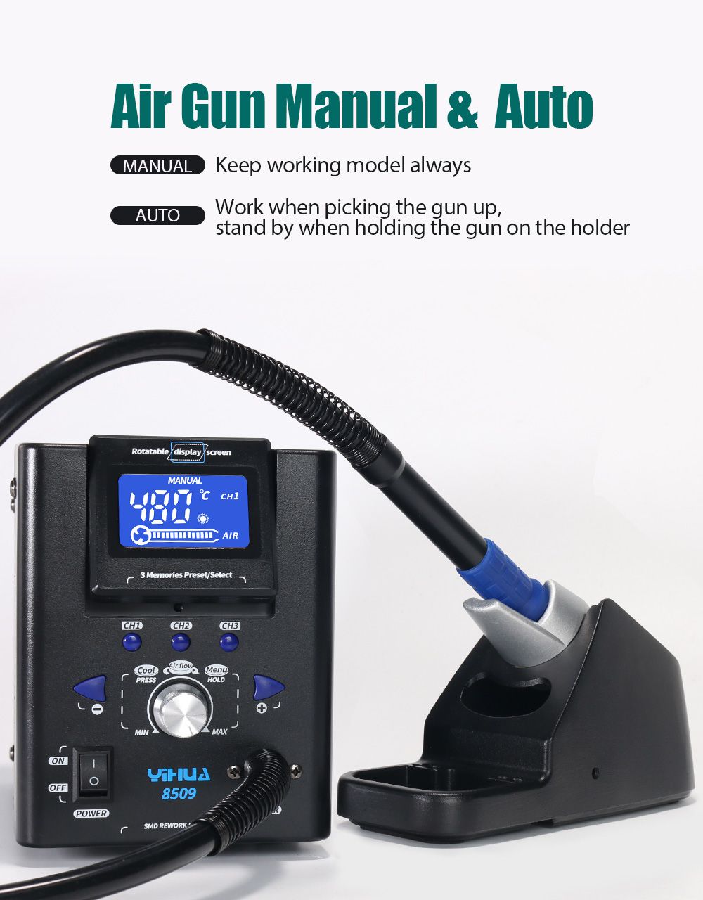 YIHUA 8509 Micro Hot Air Gun