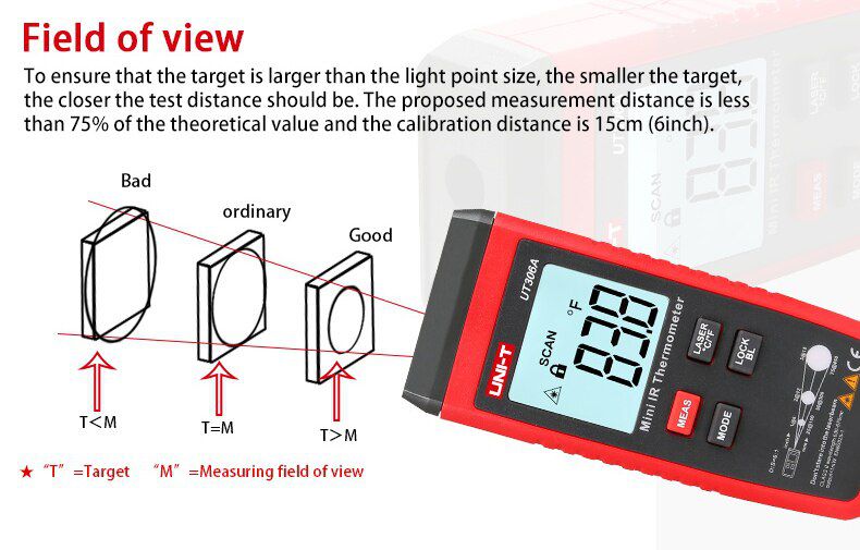 UNI-T UT306A Mini LCD Infrared Thermometer