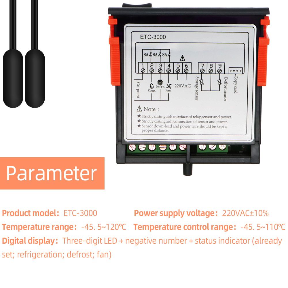 ETC-3000 Mini Temperature Controller Refrigerator 