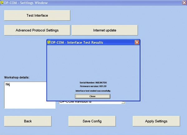 Opcom OP-Com 2010 V Can OBD2 for OPEL Firmware V1.59-3