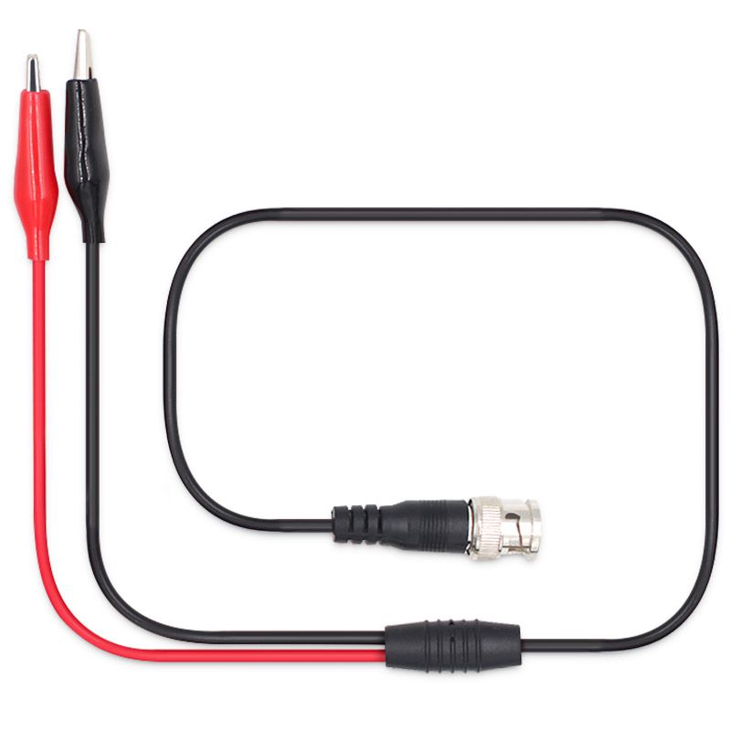 BNC Q9 Male Plug To Dual Alligator Clip Oscilloscope