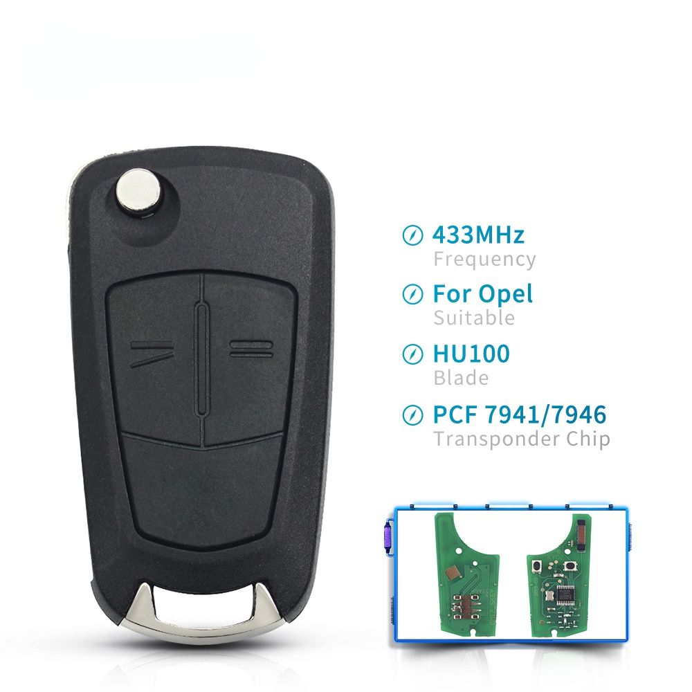 PCF7946 PCF7941 433MHz Flip Remote Key 