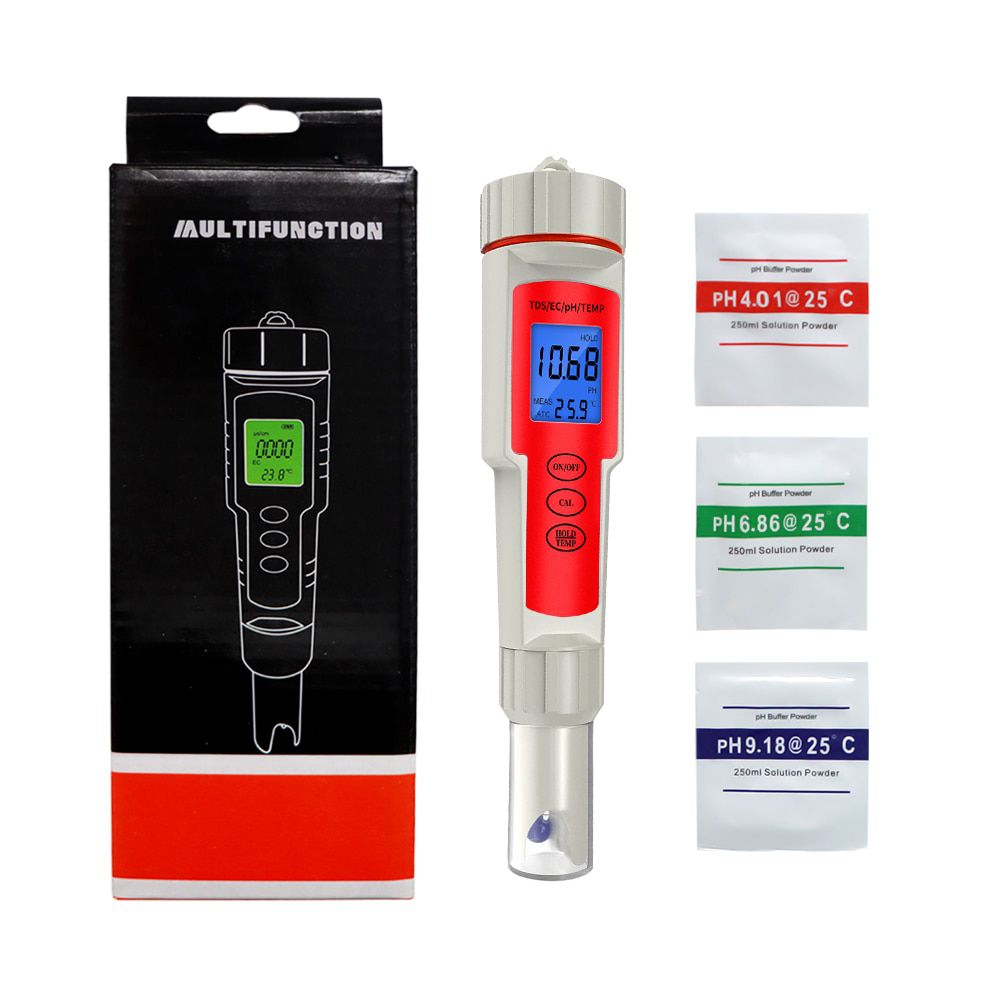 Professional 4 in 1 PH/TDS/EC/Temperature Meter