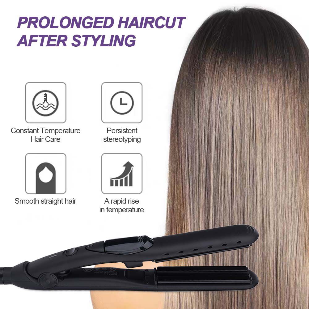 Professional Steam Hair Straightener Ceramic Vapor 