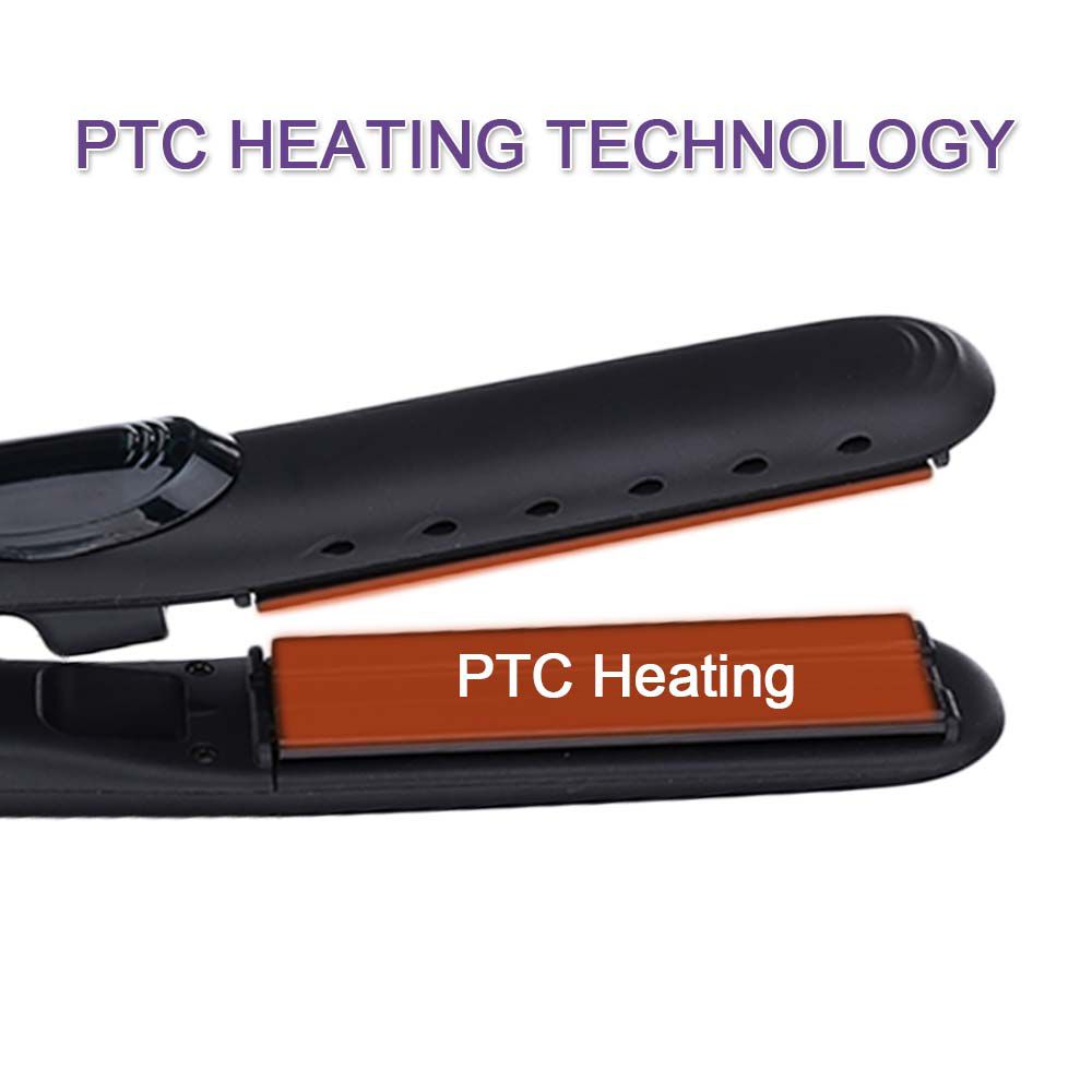 Professional Steam Hair Straightener Ceramic Vapor 