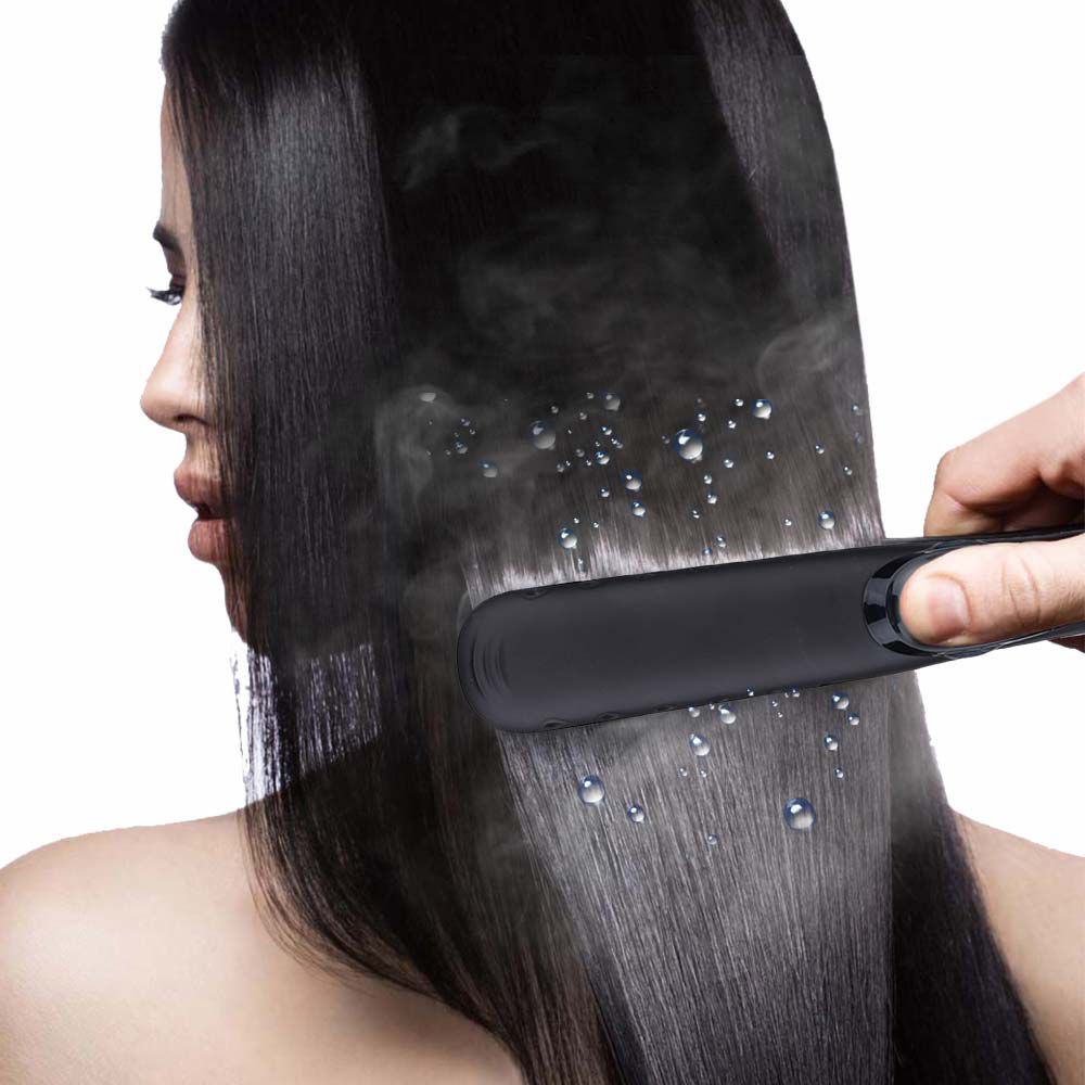 Professional Steam Hair Straightener Ceramic Vapor 