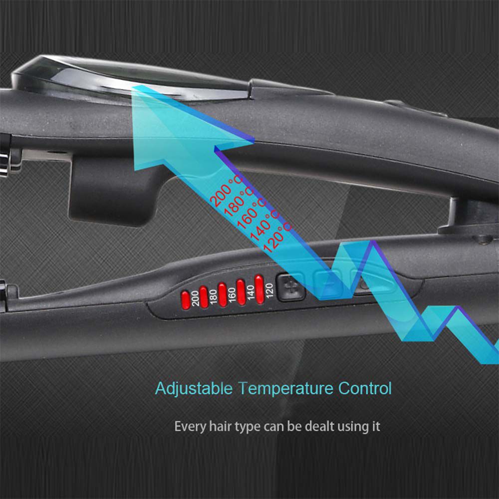 Professional Steam Hair Straightener Ceramic Vapor 