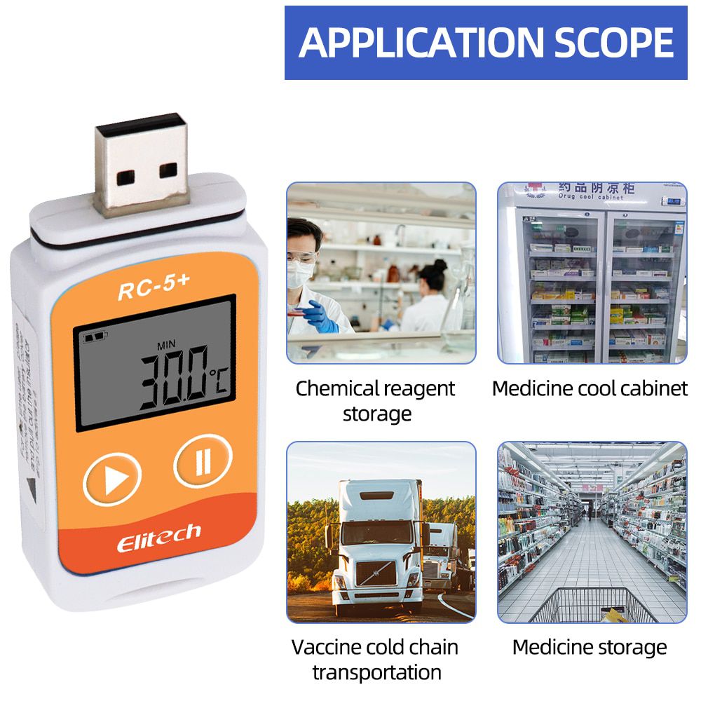 RC-5+ PDF Temperature Data Logger 