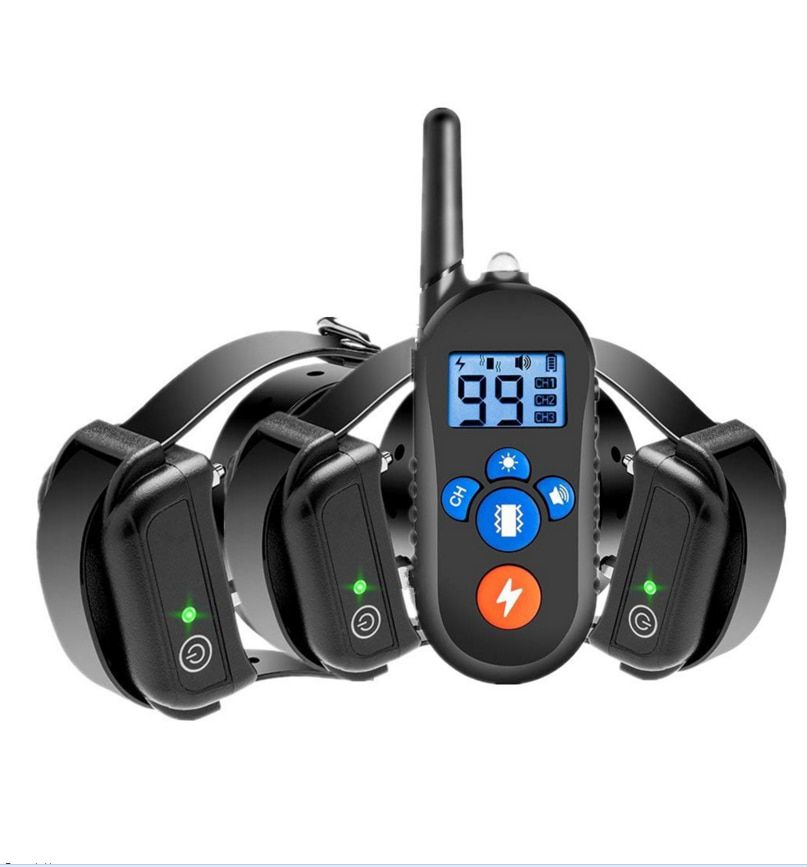 Rechargeable Waterproof Dog Training Collar 800yd Remote