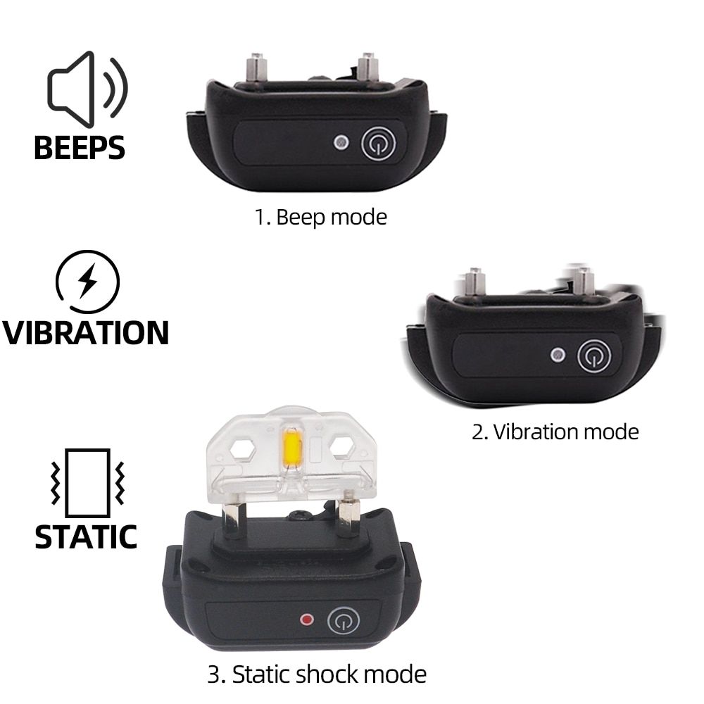 Rechargeable Waterproof Dog Training Collar 800yd Remote