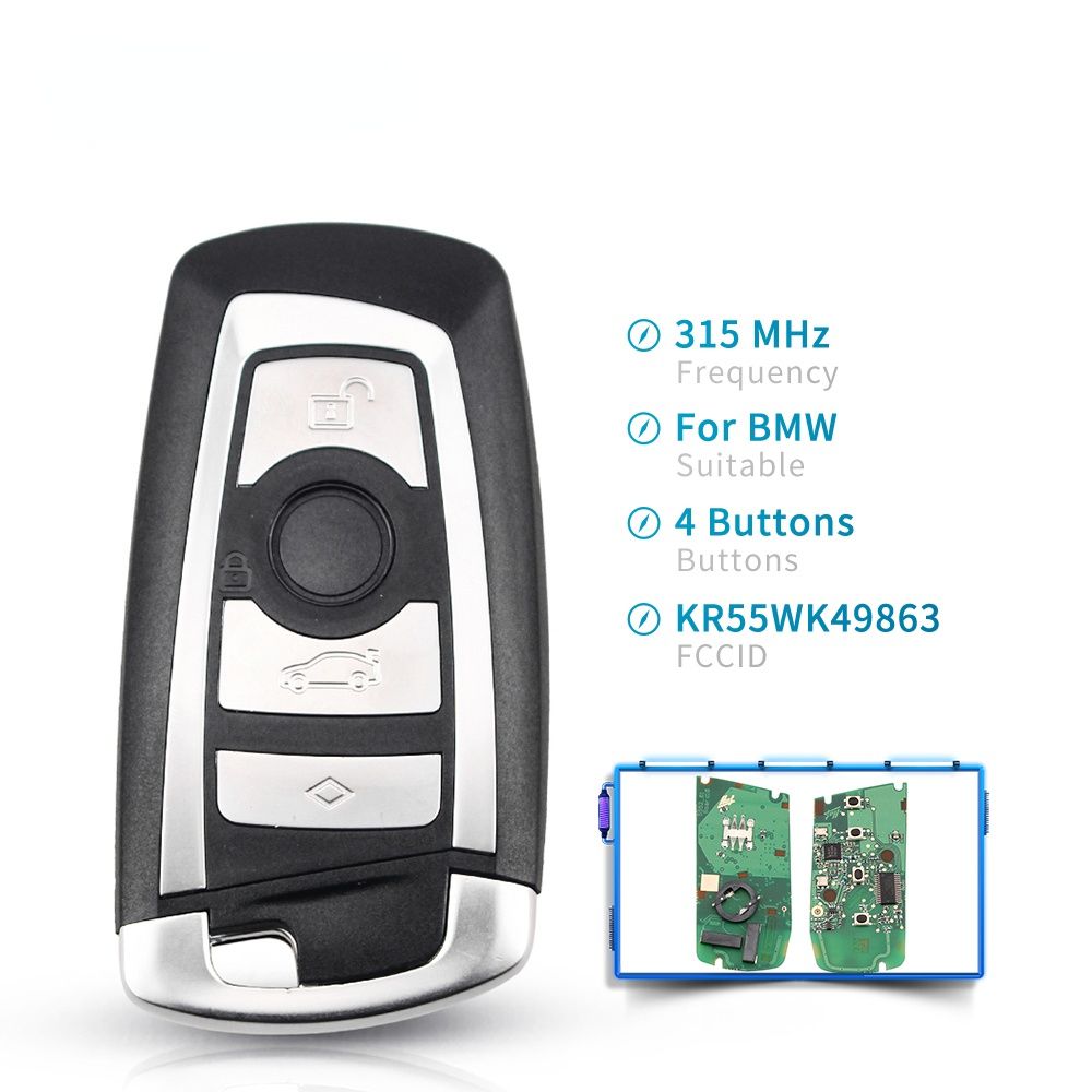 Smart Key Car Remote Key KeylessGo 4 Buttons 315/433/868