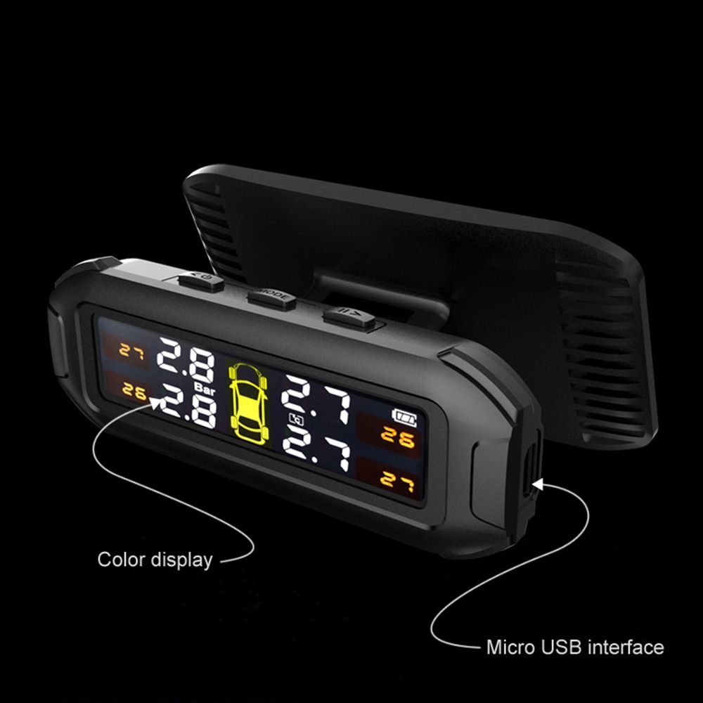 Solar TPMS Tire Pressure Monitoring System Temperature W