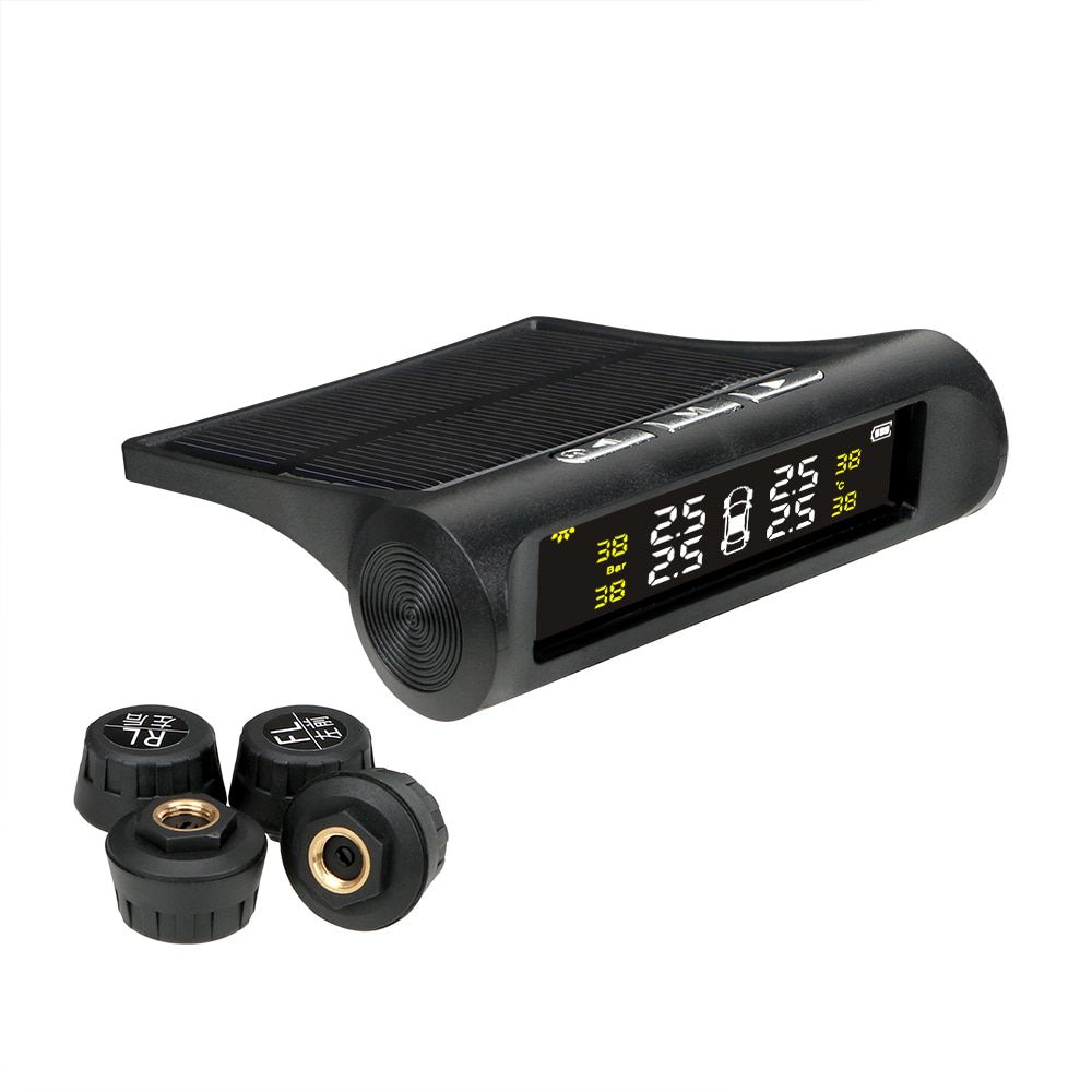 Solar TPMS Tire Pressure Monitoring System Temperature W