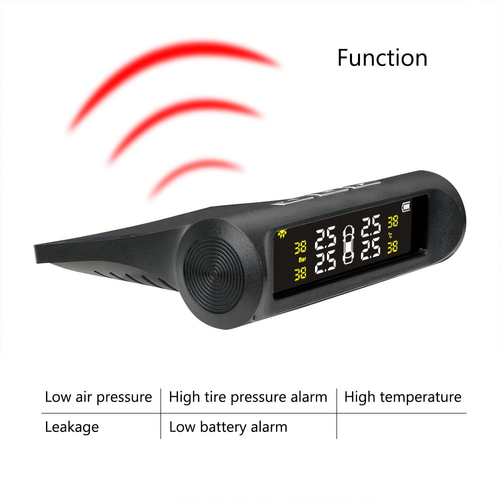 Solar TPMS Tire Pressure Monitoring System Temperature W