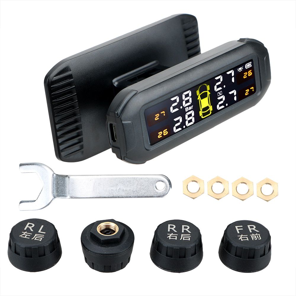 Solar TPMS Tire Pressure Monitoring System Temperature W