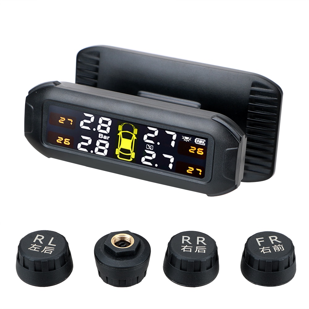 Solar TPMS Tire Pressure Monitoring System Temperature W