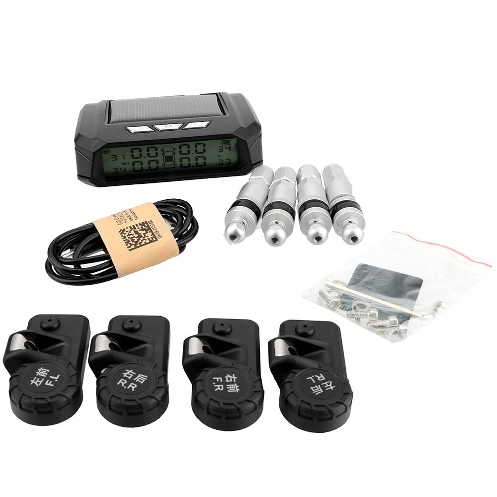 Solar TPMS Tire Pressure Monitoring System Temperature W