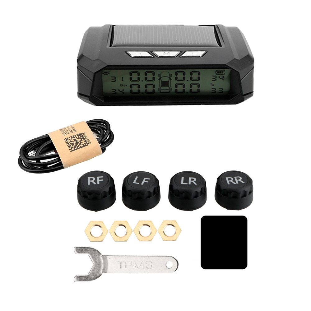 Solar TPMS Tire Pressure Monitoring System Temperature W