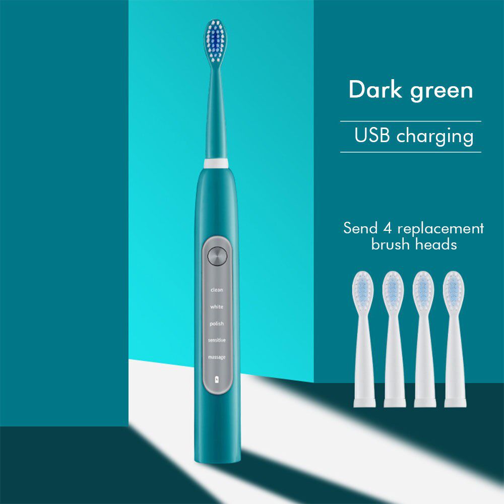 Sonic Electric Toothbrush Ultrasonic Automatic Smart Too