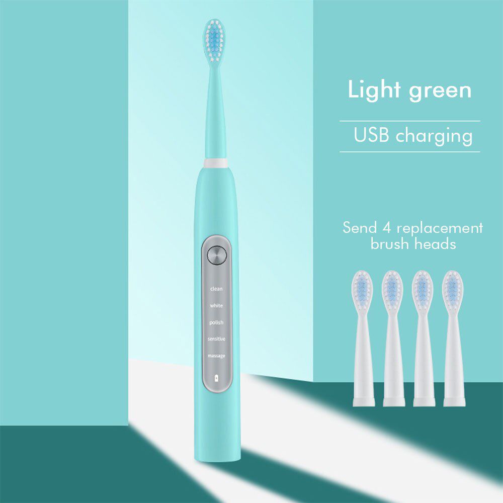 Sonic Electric Toothbrush Ultrasonic Automatic Smart Too