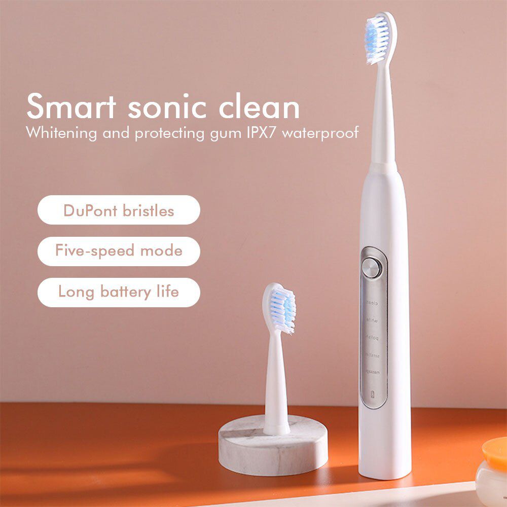 Sonic Electric Toothbrush Ultrasonic Automatic Smart Too