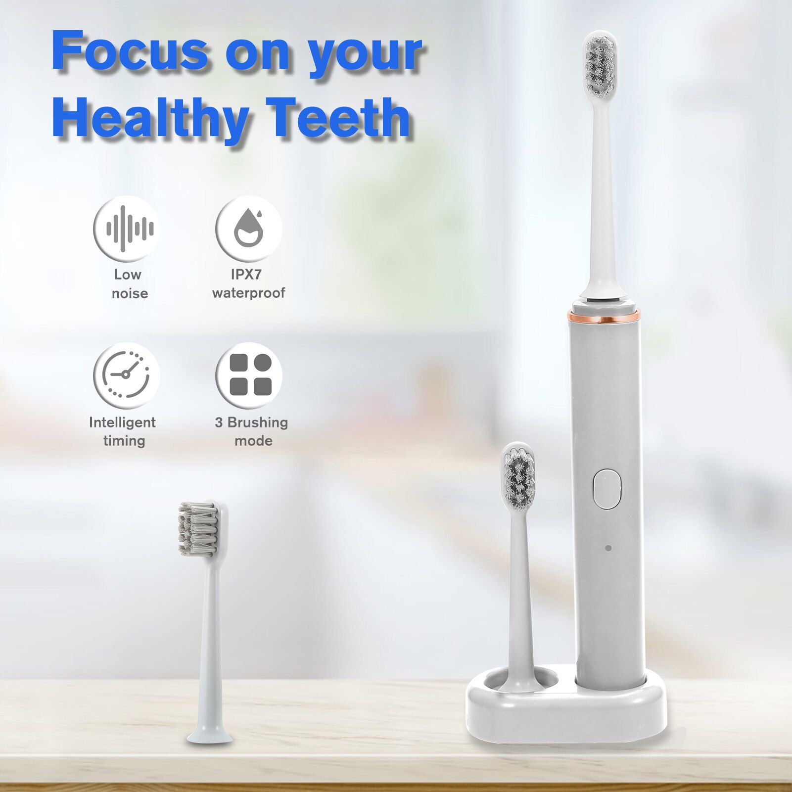 Sonic Electric Toothbrush Ultrasonic Automatic Upgraded 