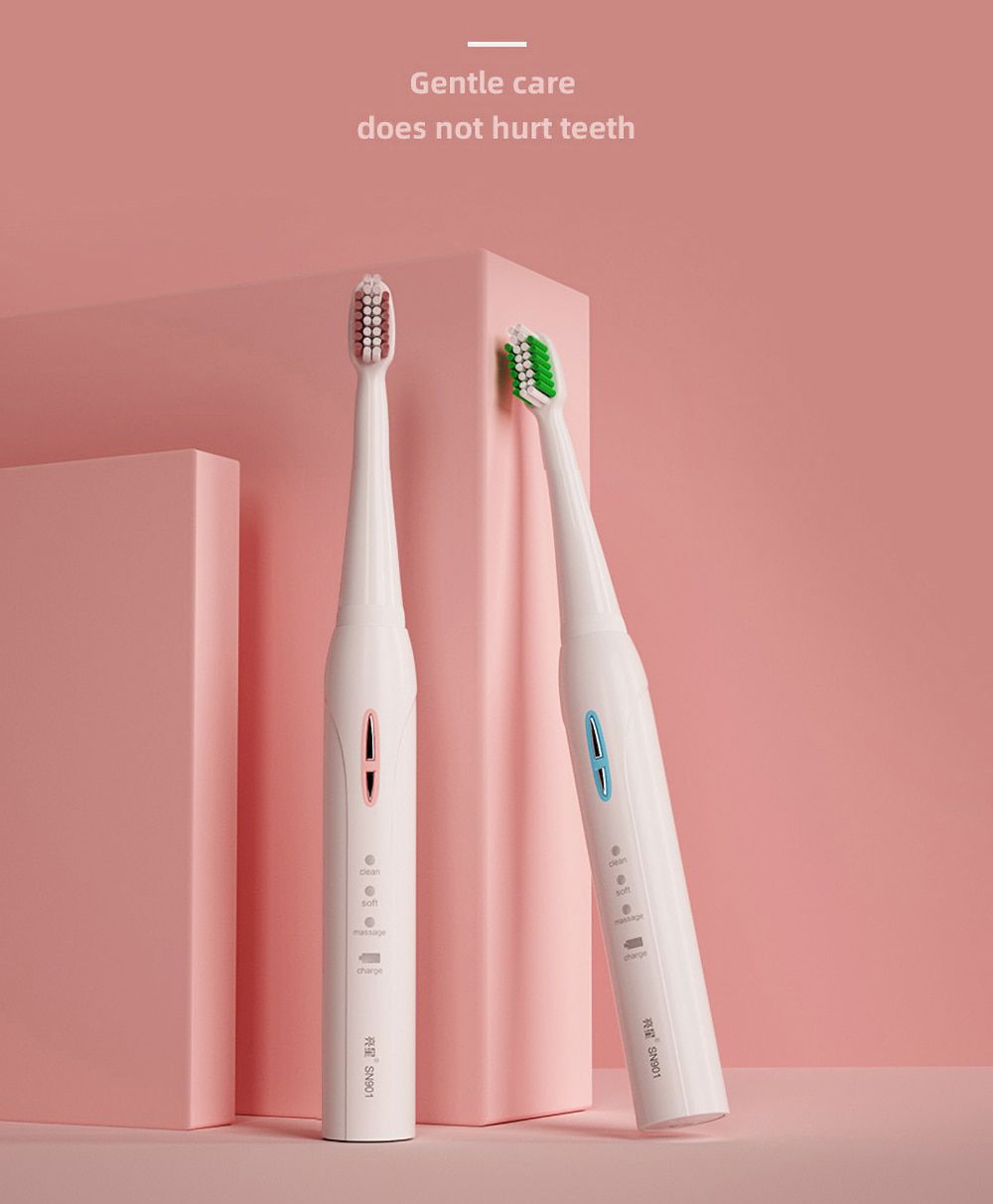 SN901 Sonic Electric Toothbrush Rechargable Vibration Fr